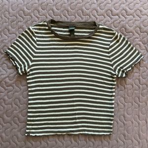 Wild Fable Stripped Cropped Top